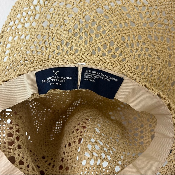 American Eagle - Wide Brim Sun Straw Vacation Hat - Picture 6 of 13